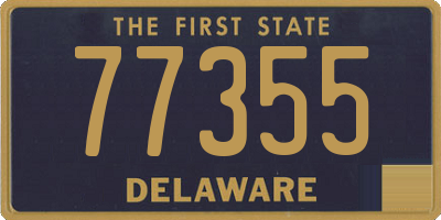 DE license plate 77355