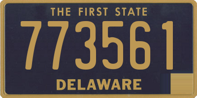 DE license plate 773561