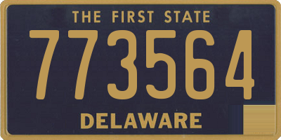 DE license plate 773564