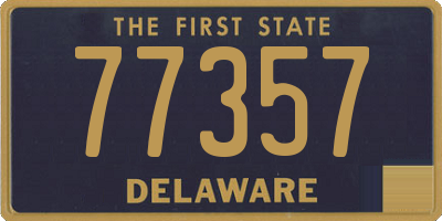 DE license plate 77357