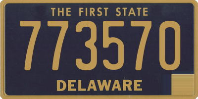 DE license plate 773570