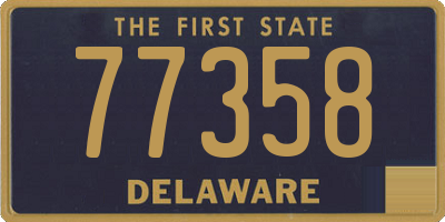 DE license plate 77358