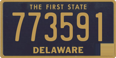 DE license plate 773591