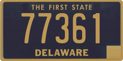 DE license plate 77361