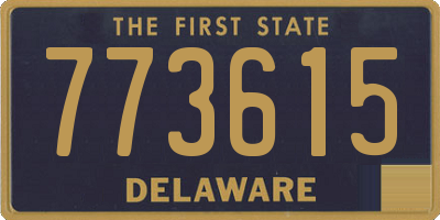 DE license plate 773615
