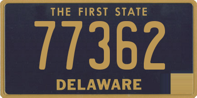 DE license plate 77362