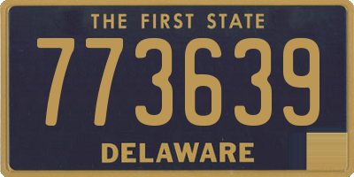DE license plate 773639