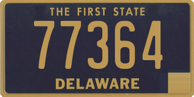 DE license plate 77364
