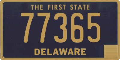 DE license plate 77365