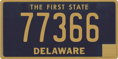 DE license plate 77366