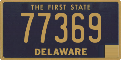 DE license plate 77369