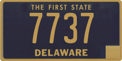 DE license plate 7737