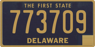DE license plate 773709