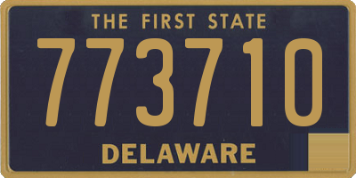 DE license plate 773710