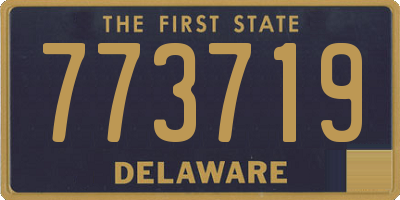 DE license plate 773719