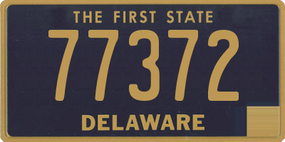 DE license plate 77372