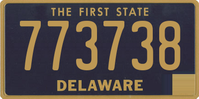 DE license plate 773738