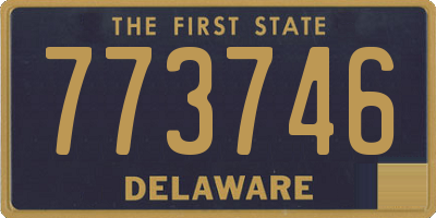 DE license plate 773746