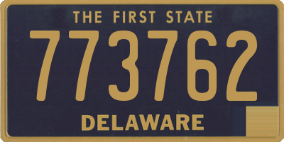 DE license plate 773762