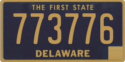 DE license plate 773776