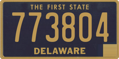 DE license plate 773804