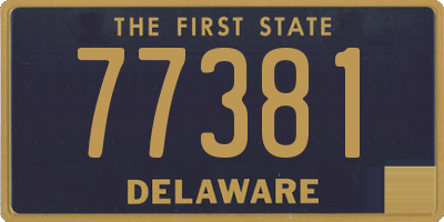 DE license plate 77381