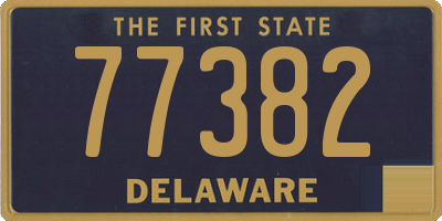 DE license plate 77382