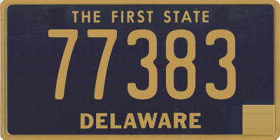 DE license plate 77383