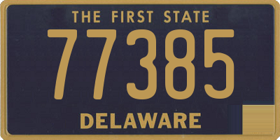 DE license plate 77385
