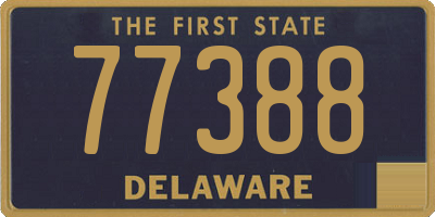 DE license plate 77388