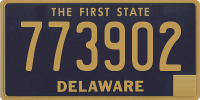DE license plate 773902