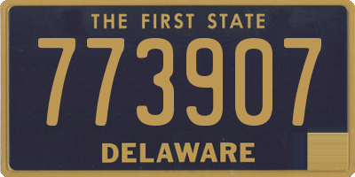 DE license plate 773907