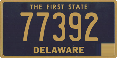 DE license plate 77392
