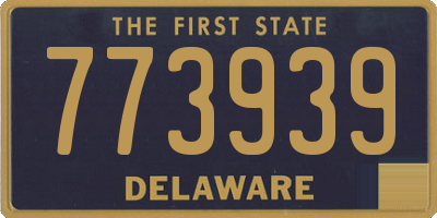 DE license plate 773939