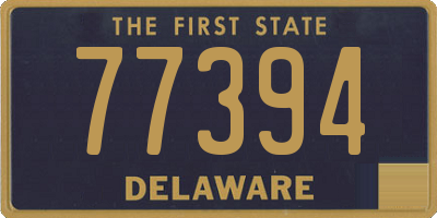 DE license plate 77394