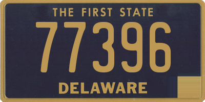 DE license plate 77396