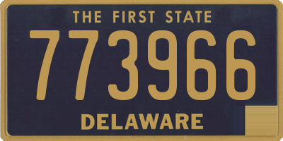 DE license plate 773966