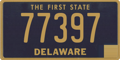 DE license plate 77397
