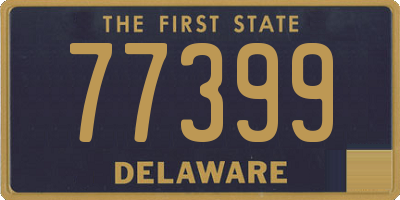 DE license plate 77399