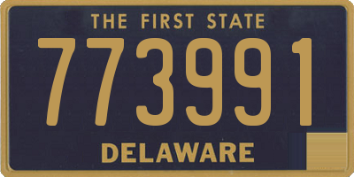 DE license plate 773991