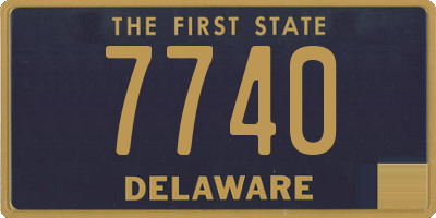 DE license plate 7740