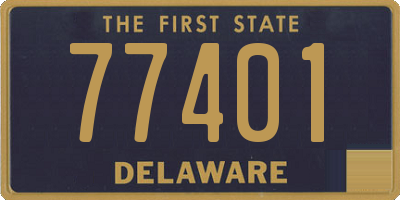 DE license plate 77401