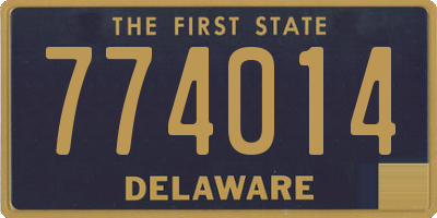 DE license plate 774014