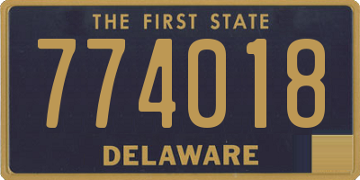 DE license plate 774018
