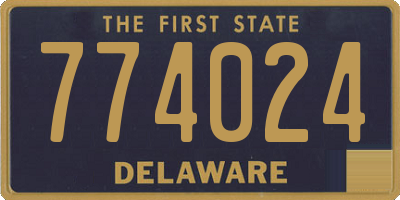 DE license plate 774024