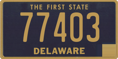 DE license plate 77403