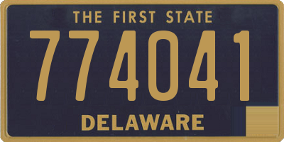 DE license plate 774041