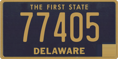 DE license plate 77405