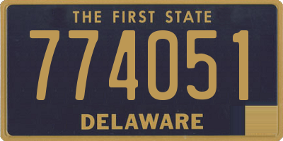 DE license plate 774051