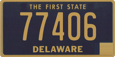 DE license plate 77406